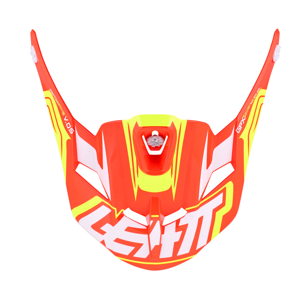LEATT HELMET PEAK GPX 5.5 V05 ORANGE/YELLOW/WHITE  ORANGE  XS|S