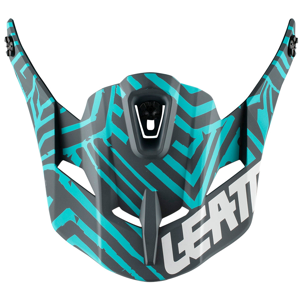 LEATT HELMET PEAK GPX 5.5 V11 GREY/TEAL  GREY  XS|S