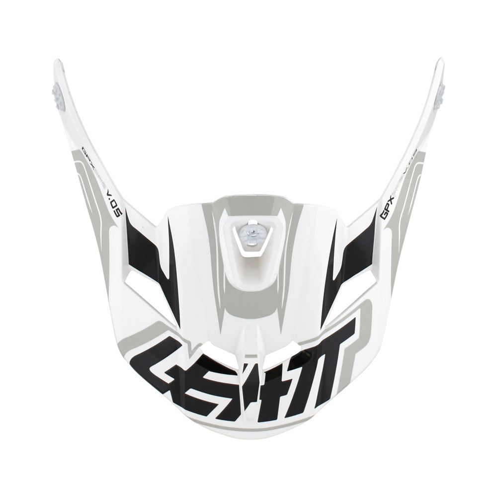 LEATT HELMET PEAK GPX 5.5 V05 WHITE/BLACK/RED  WHITE  M|L|XL|XXL