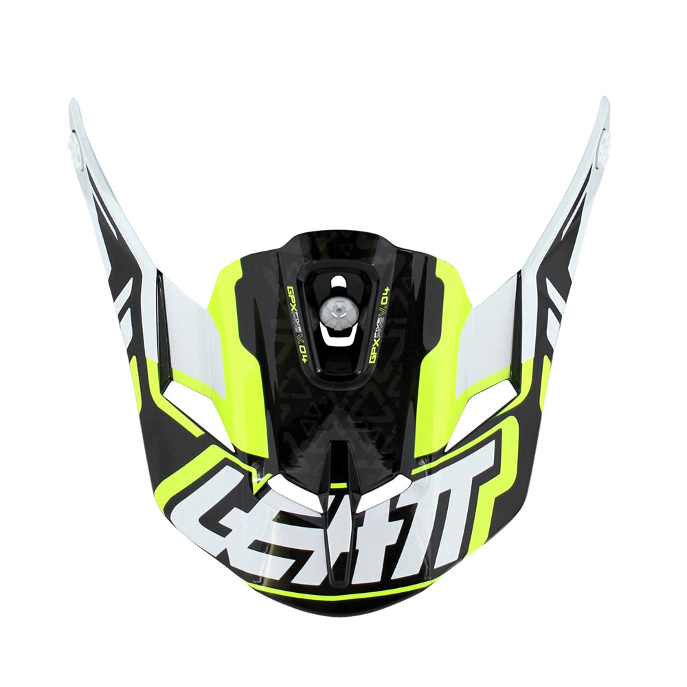 LEATT HELMET PEAK GPX 5.5 V04 YELLOW/BLACK/WHITE  YELLOW  M|L|XL|XXL