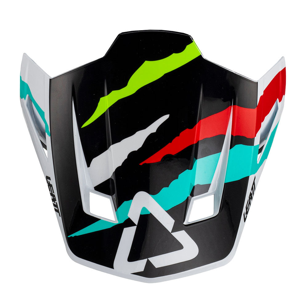Leatt Helmet Peak Moto 8.5 V23 Tiger  White