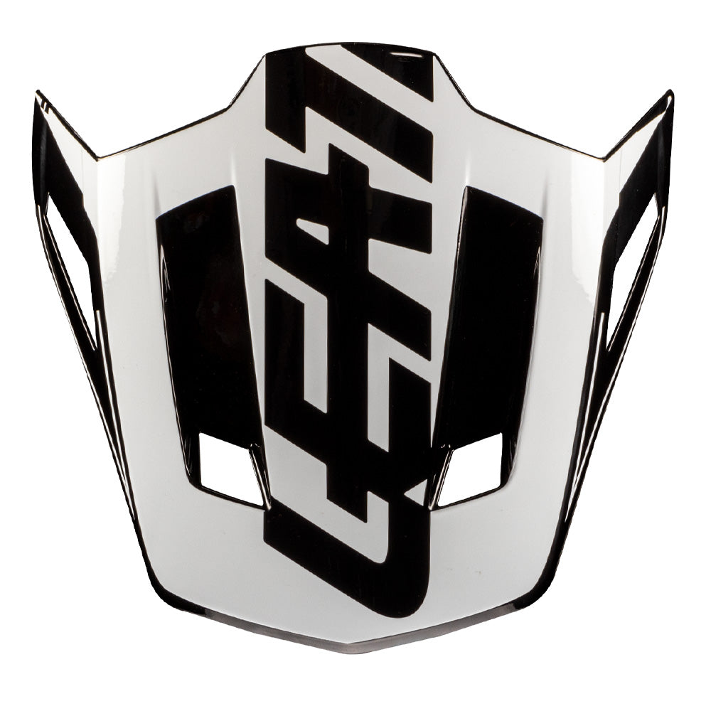 LEATT HELMET PEAK MOTO 9.5 V25 CARBON/WHITE  WHITE