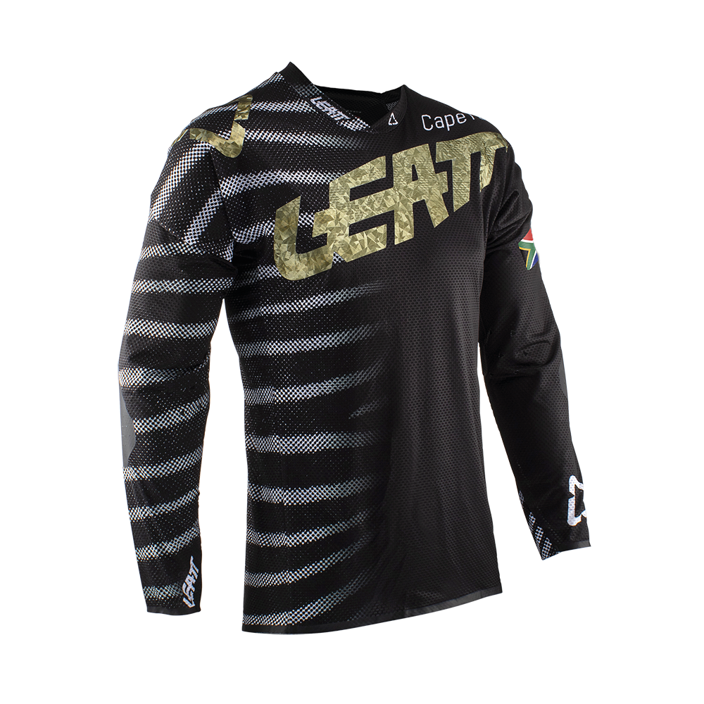 LEATT SHIRT GPX 5.5 ULTRAWELD ZEBRA  BLACK  S
