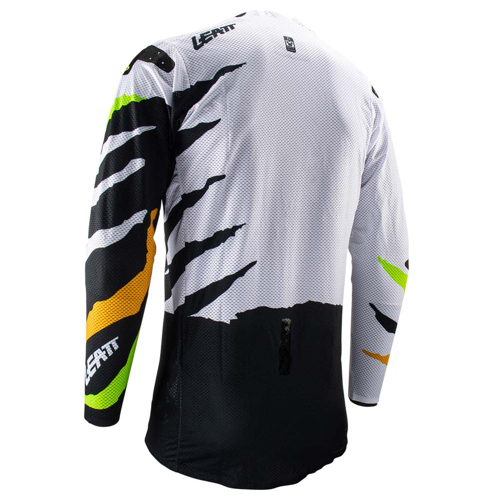 LEATT SHIRT MOTO 5.5 ULTRAWELD CITRUS TIGER  WHITE  M