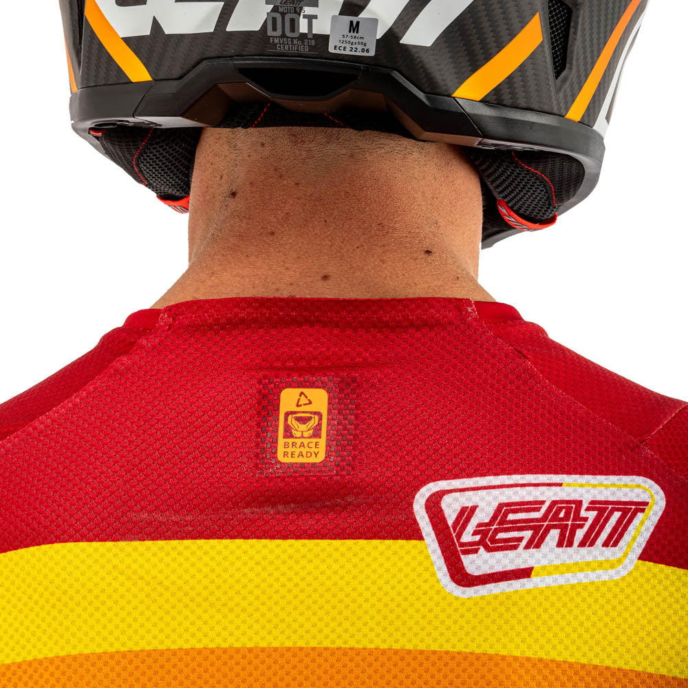 Leatt Shirt Moto 4.5 Lite Pitboard Ruby  Red  S