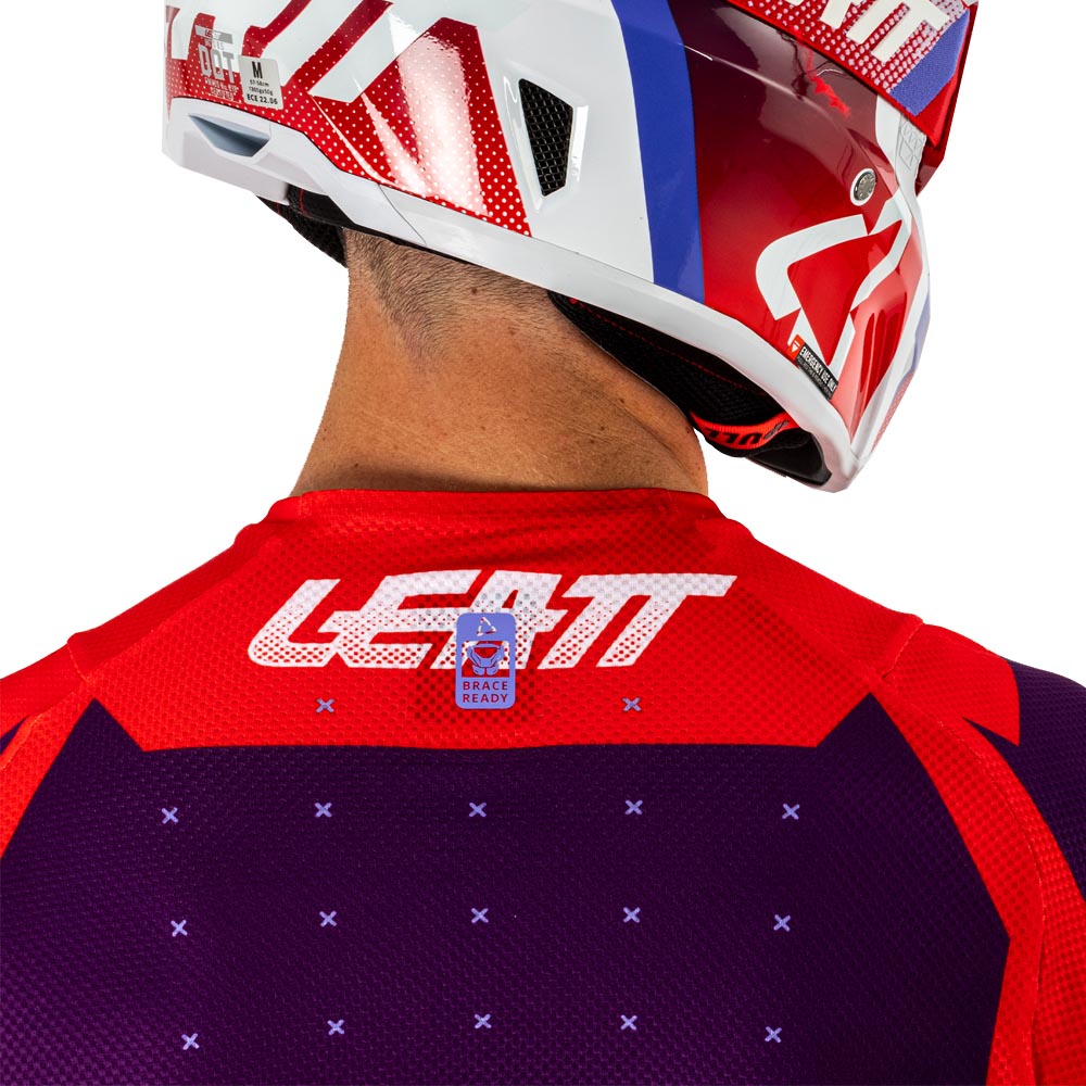 Leatt Shirt Moto 4.5 Lite Sunburn  Red  S