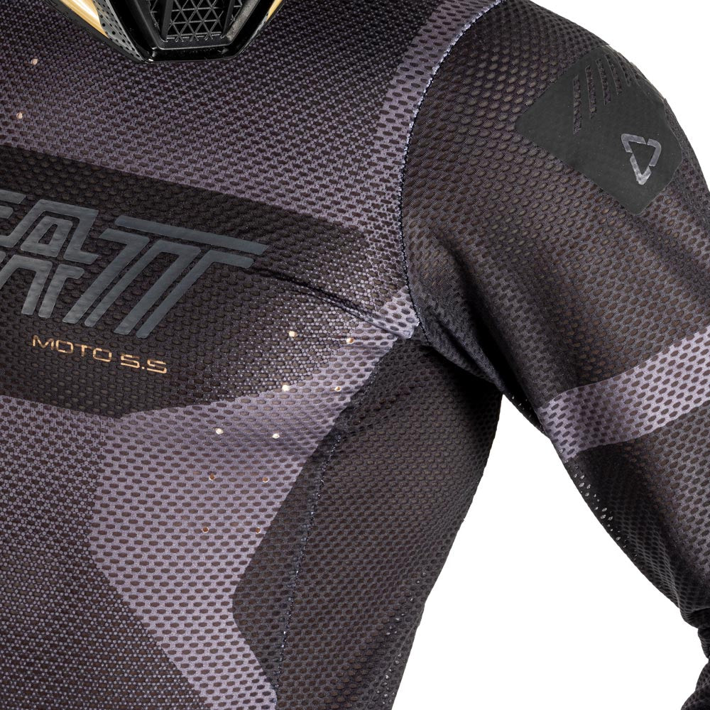 Leatt Shirt Moto 5.5 Ultraweld Stealth  Black  XL