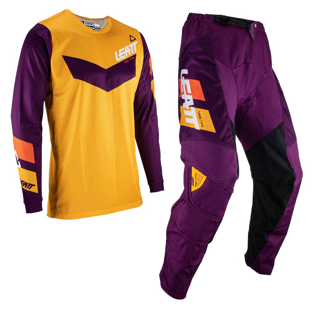 LEATT PANT AND SHIRT KIT MINI 3.5 INDIGO  PURPLE  L