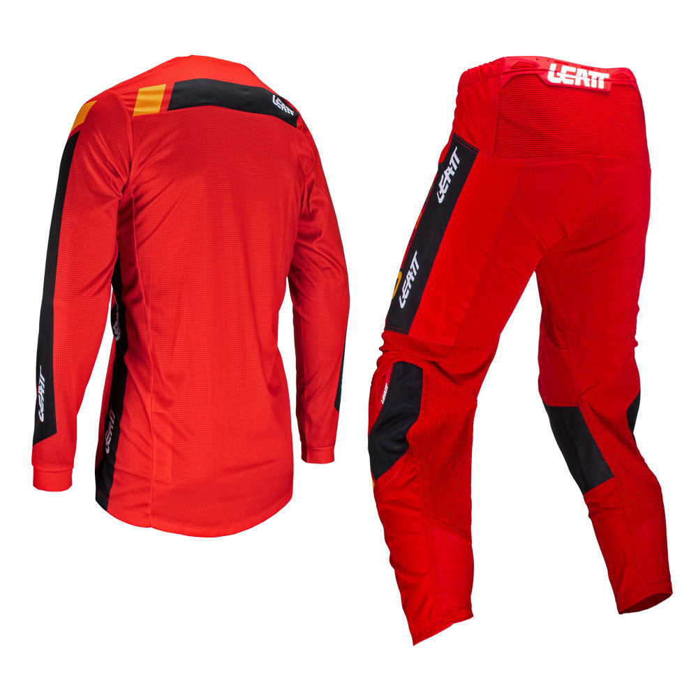 LEATT PANT AND SHIRT KIT MINI 3.5 RED  RED  XL