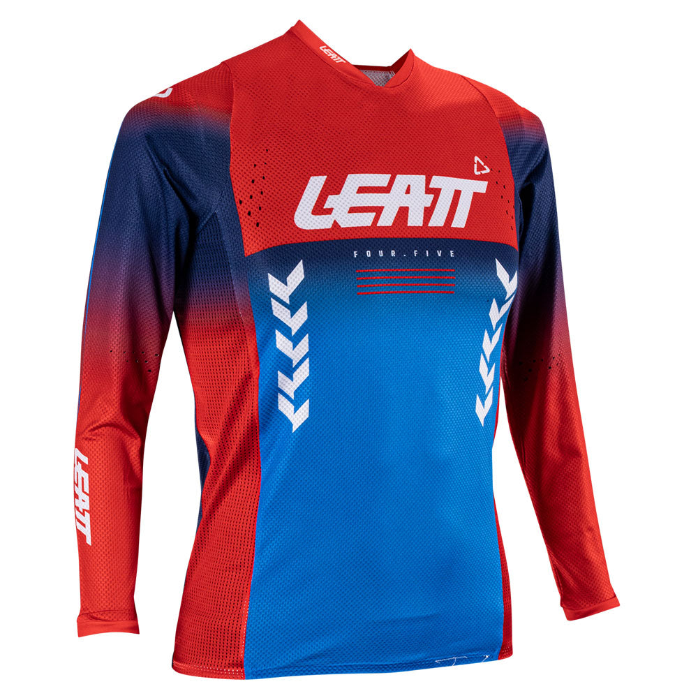 Leatt SHIRT YOUTH MOTO 4.5 ROYAL BLUE/RED M Blue 