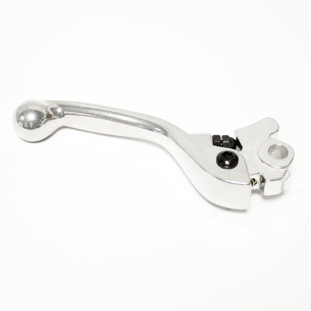 RACELINE BRAKE LEVER CAST KAW/YAM/FAN YZ125/250/450F 08-25, YZ250F 07-25, KX250F 13-20, KX450F 13-18, XX/XX-F>  SILVER