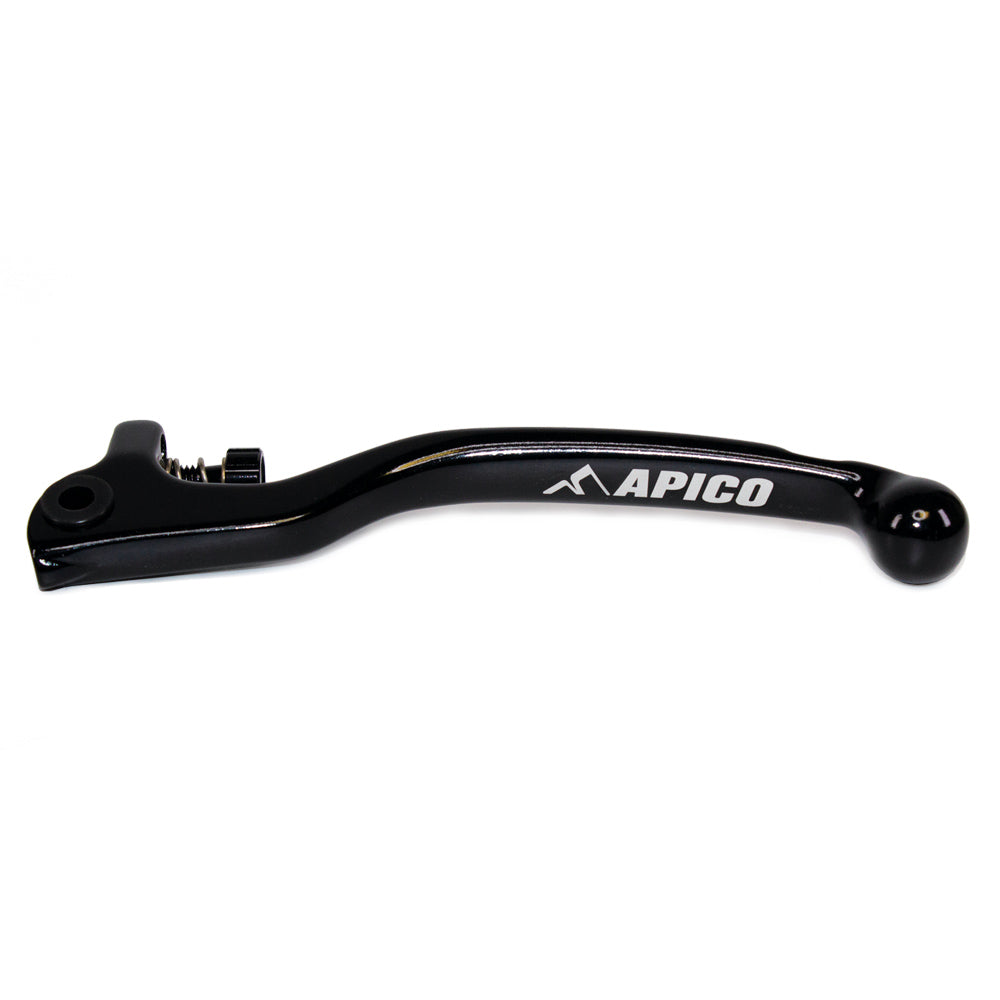 APICO CLUTCH LEVER ELITE FORGED TRIALS AJP 2 HOLE, INC ADJUSTER BLACK/BLACK LONG