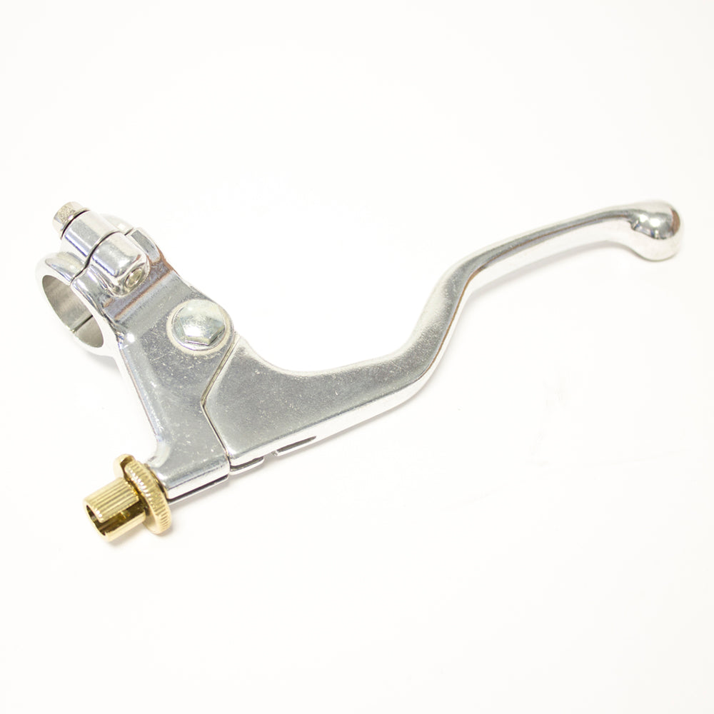 RACELINE CLUTCH LEVER ASSEMBLY UNIVERSAL SILVER SHORT  SILVER