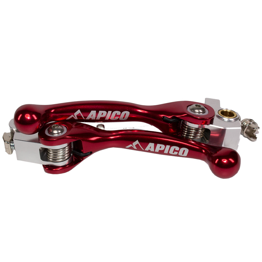 Apico Flexi Lever (Pair) Honda CRF450R 21-25,  CRF450RX 21-25  Red