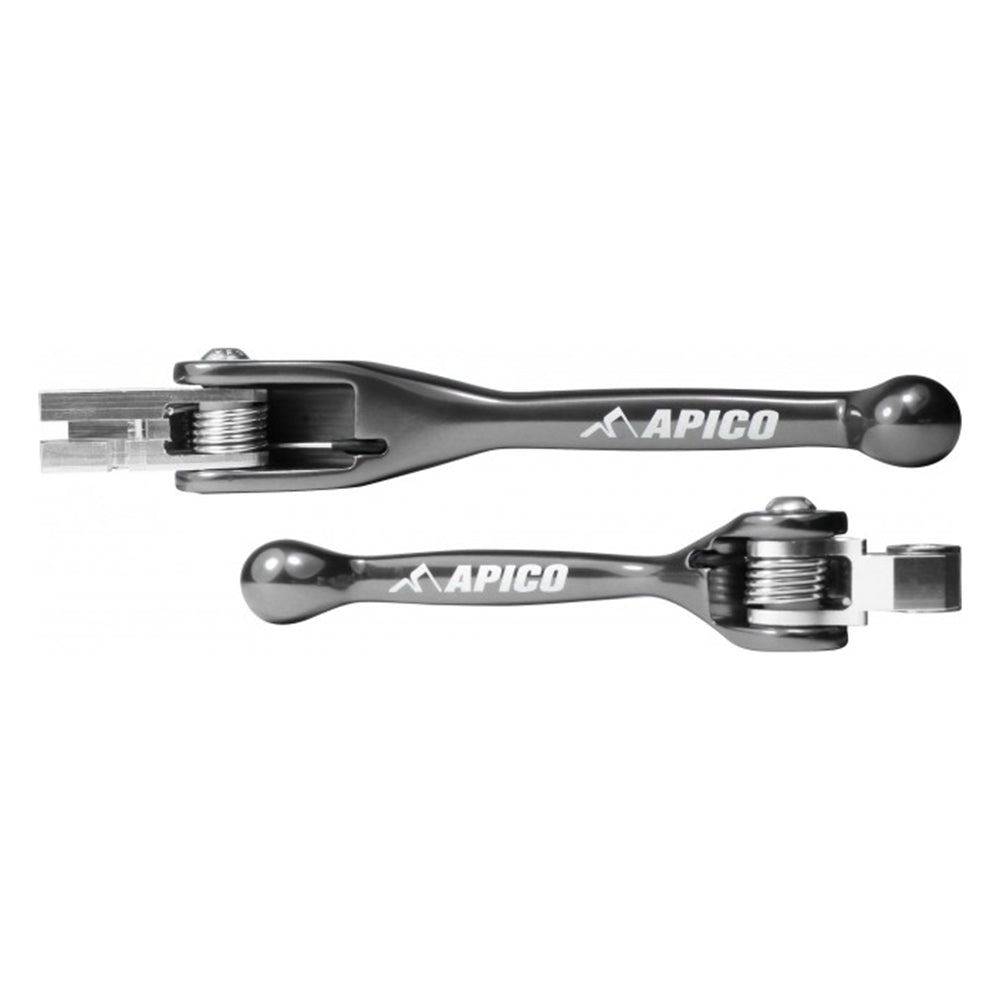APICO FLEXI LEVER (PAIR) HONDA CR125/250 04-07, CRF250R/450R 04-06, CRF250X/450X 04-19 TITANIUM Color
