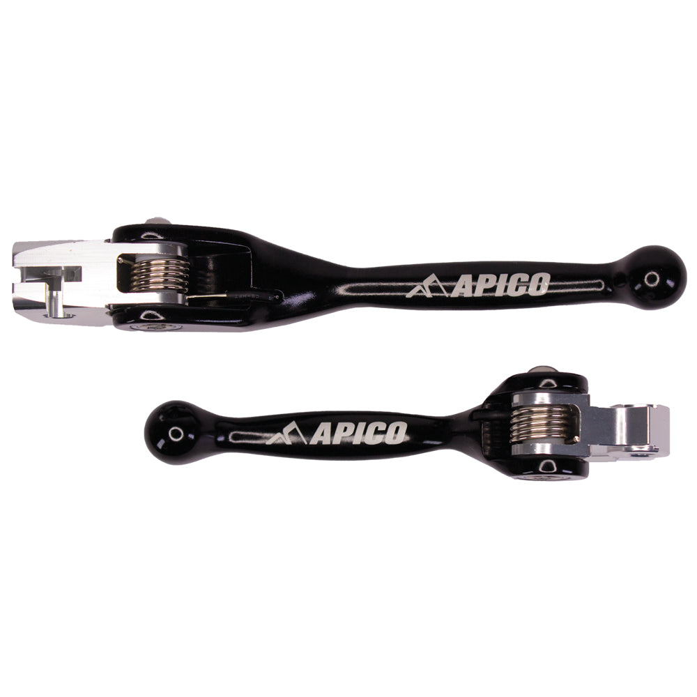 Apico FLEXI LEVER (PAIR) YAM/FAN YZ125-250 15-26, YZ250F 09-26, YZ450F 09-25, YZ250FX 20-26, YZ450FX 19-26, WR250F 25-26, WR450F 24-26, XX/XX-F  Black 