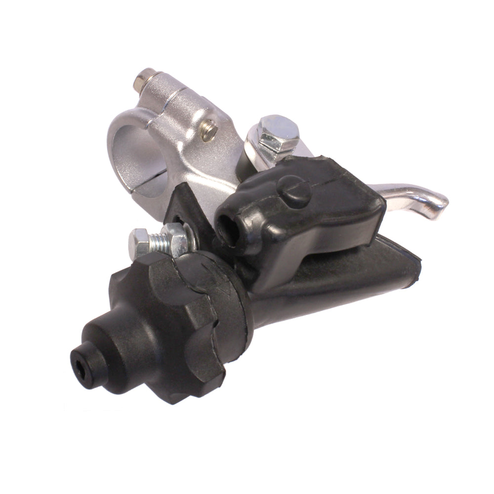RACELINE CLUTCH LEVER HOLDER FAST ADJUST WITH HOT START AND COVER HONDA CRF150R 07-25, CRF250X/450X 04-19 SIL  SILVER