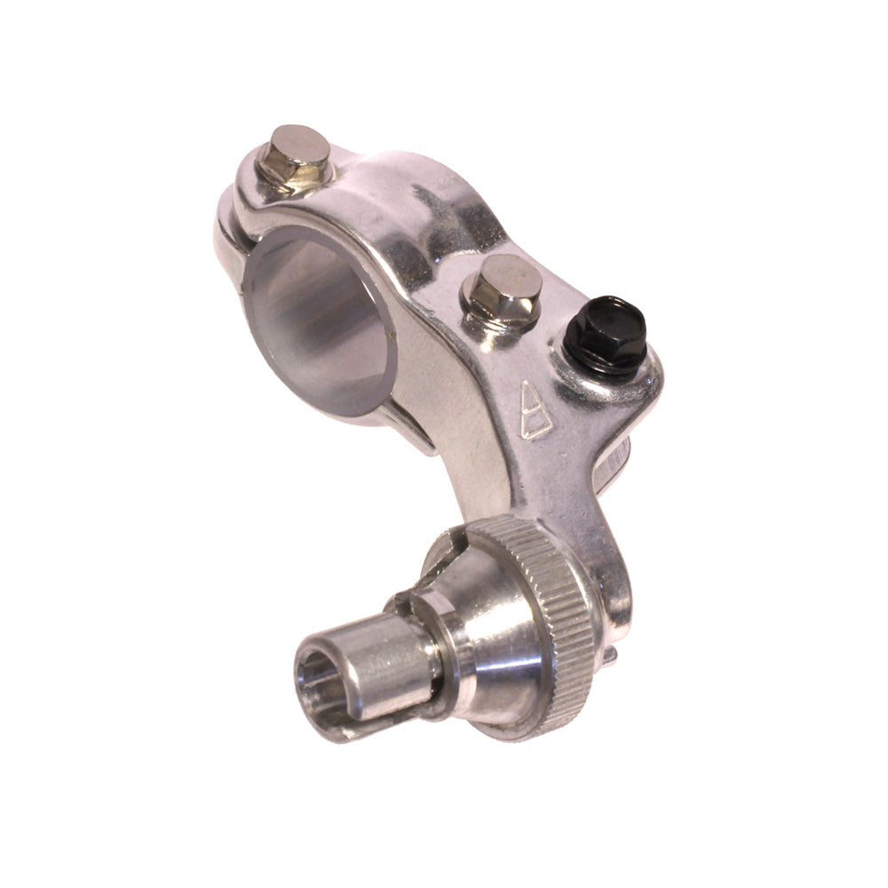 Apico Clutch Lever Holder Forg KAW/YAM Kx250F/450F>20,Yz125/250 00-14, YZ/WR250F/426F 00-02 Silver (R)