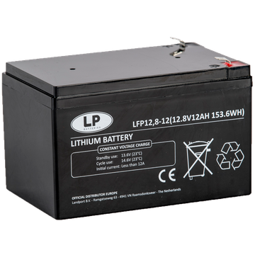 Landport Batteries Battery Lithium 12v LFP12-12, 12ah 12v Lithium Lifepo4 1.7kg, L 152 X W 99 X H 96