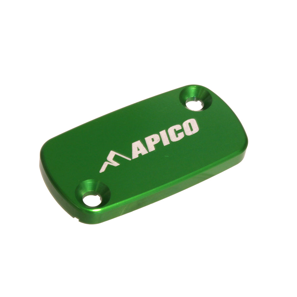 Apico Front Brake Master Cyl Cover Hon/Kaw/Tm/Beta, CR/CRF 96-25,Kx250F/Xc 21-25, KX450F/XC 19-23 Green (R)