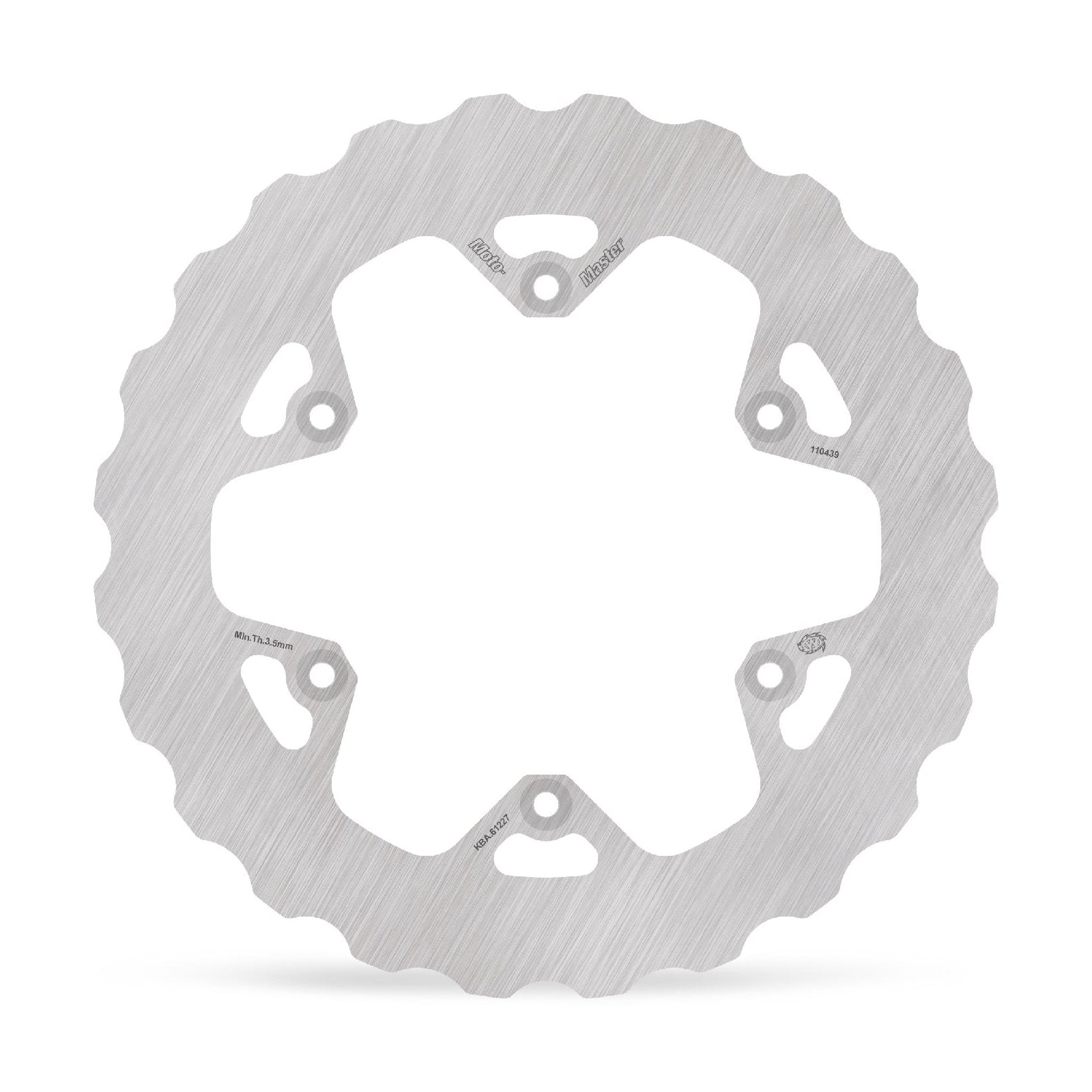 The Moto-Master Mud Series Disc increases the lifespan of the disc and brake pads in muddy conditions.