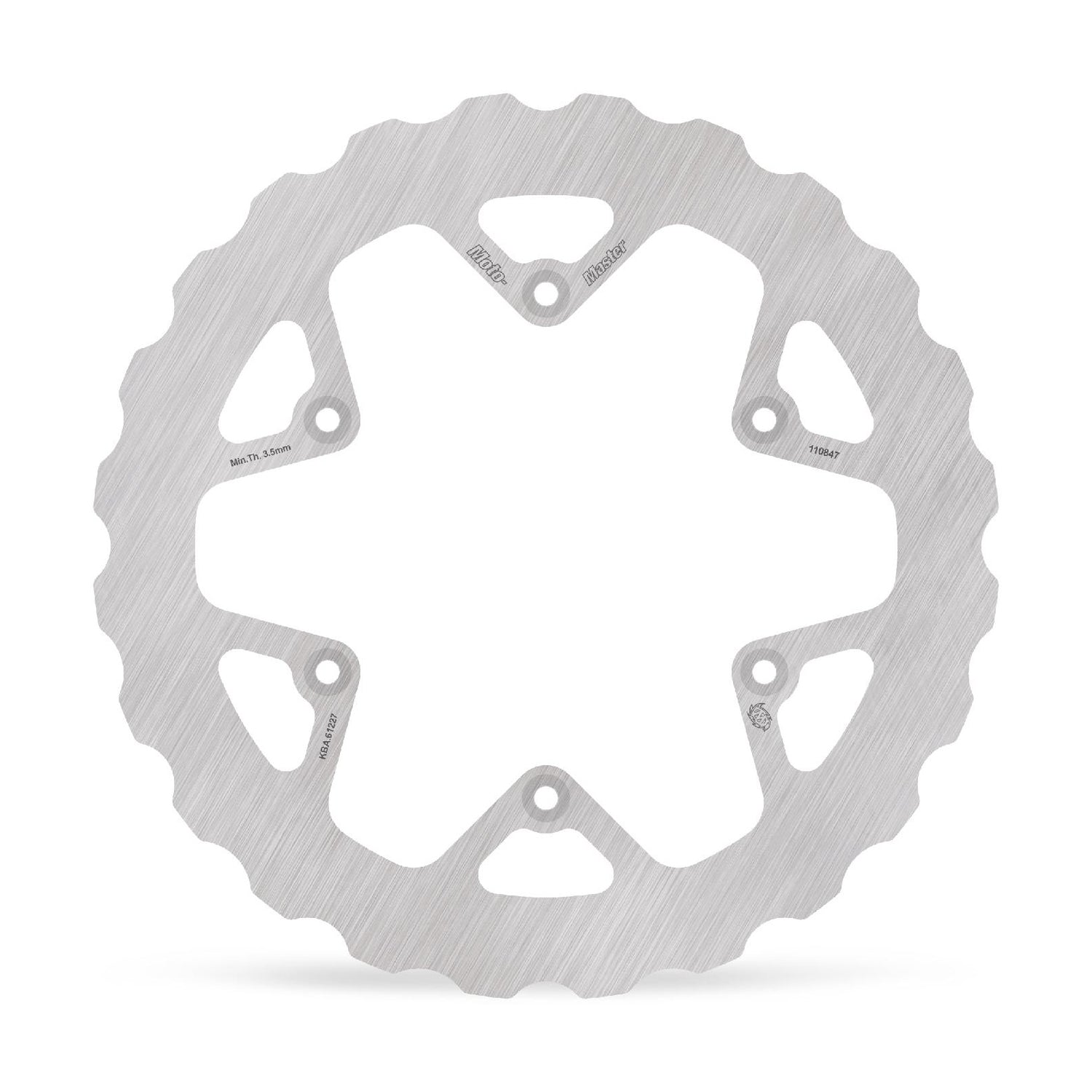 The Moto-Master Mud Series Disc increases the lifespan of the disc and brake pads in muddy conditions.