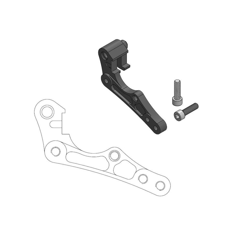 Caliper adapter redesigned for oversize 270mm brake disc. Available for all popular MX and Enduro motorcycles.