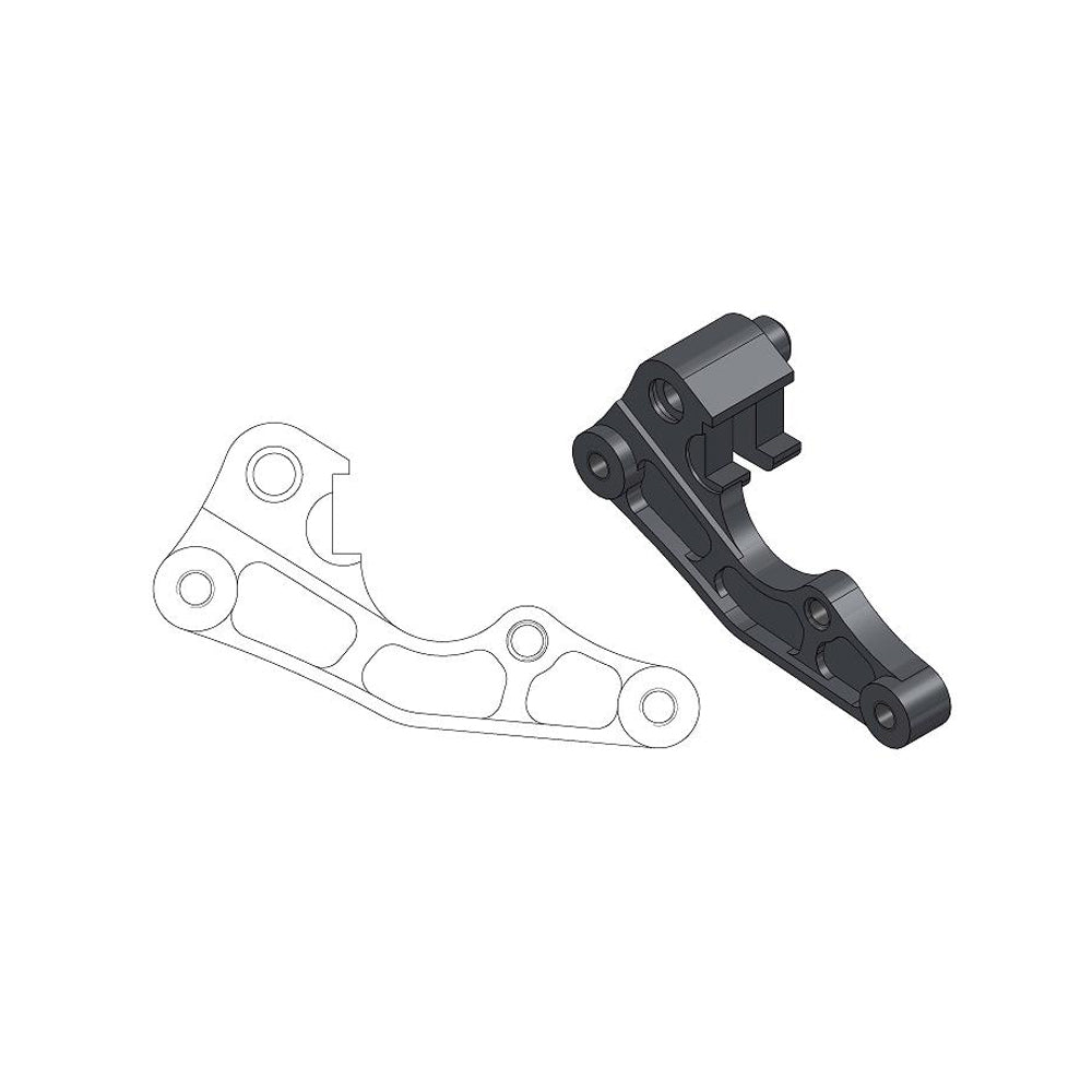 Caliper adapter redesigned for oversize 270mm brake disc. Available for all popular MX and Enduro motorcycles.