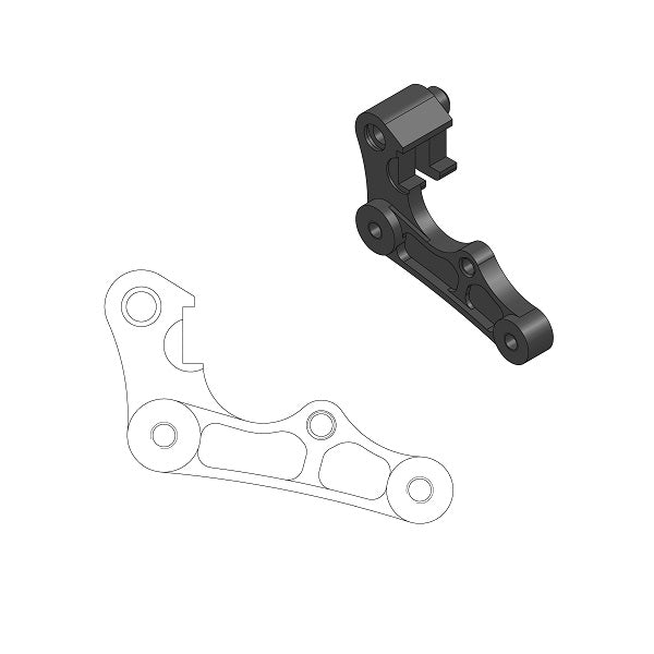 Caliper adapter redesigned for oversize 270mm brake disc. Available for all popular MX and Enduro motorcycles.