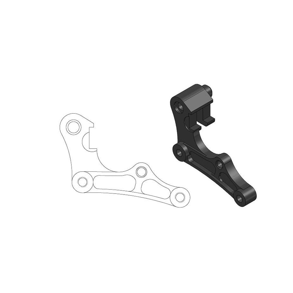 Caliper adapter redesigned for oversize 270mm brake disc. Available for all popular MX and Enduro motorcycles.
