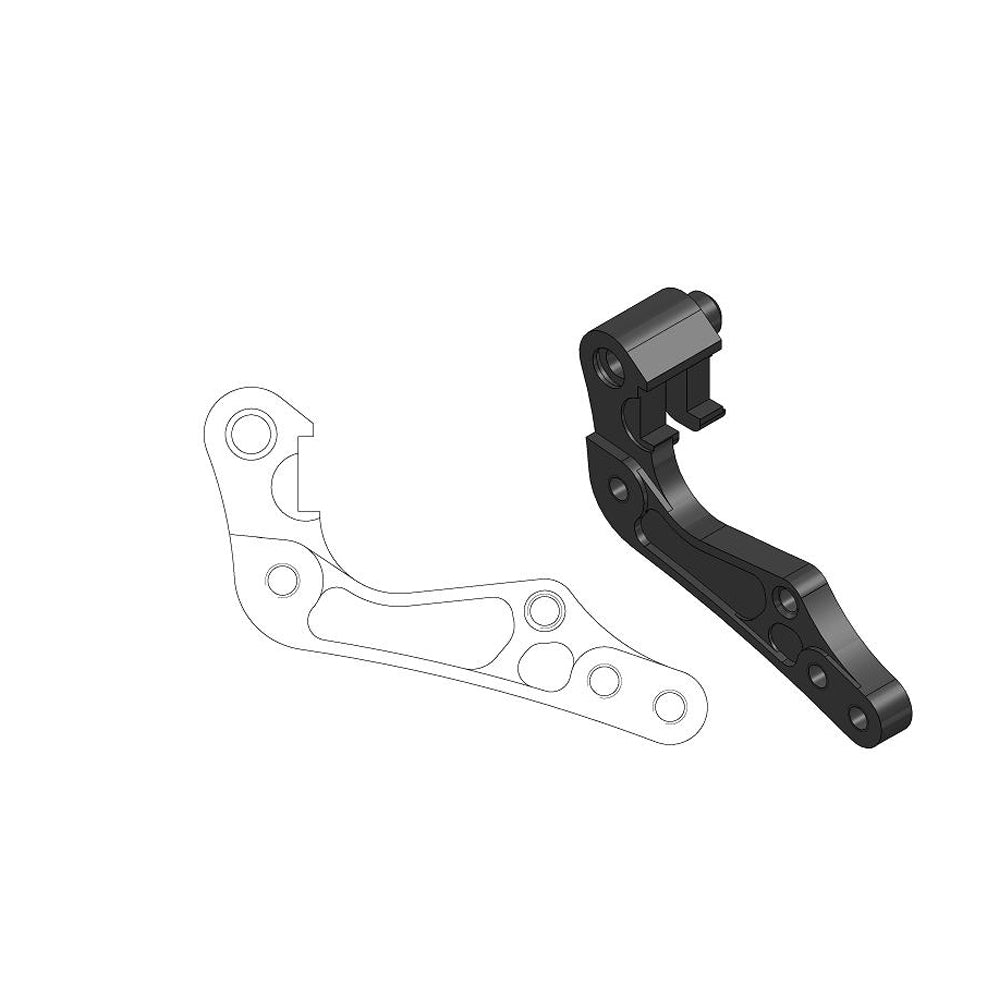Caliper adapter redesigned for oversize 270mm brake disc. Available for all popular MX and Enduro motorcycles.