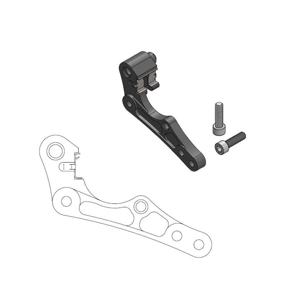 Caliper adapter redesigned for oversize 270mm brake disc. Available for all popular MX and Enduro motorcycles.