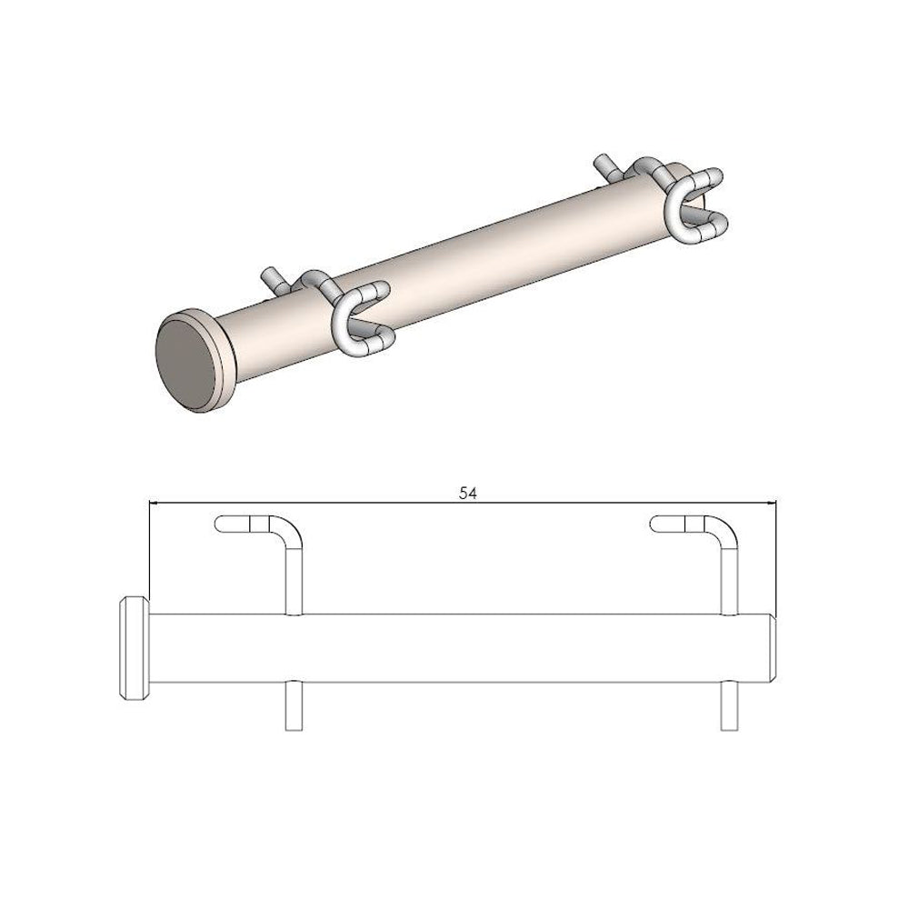 Replacement brake pad pins made of stainless steel