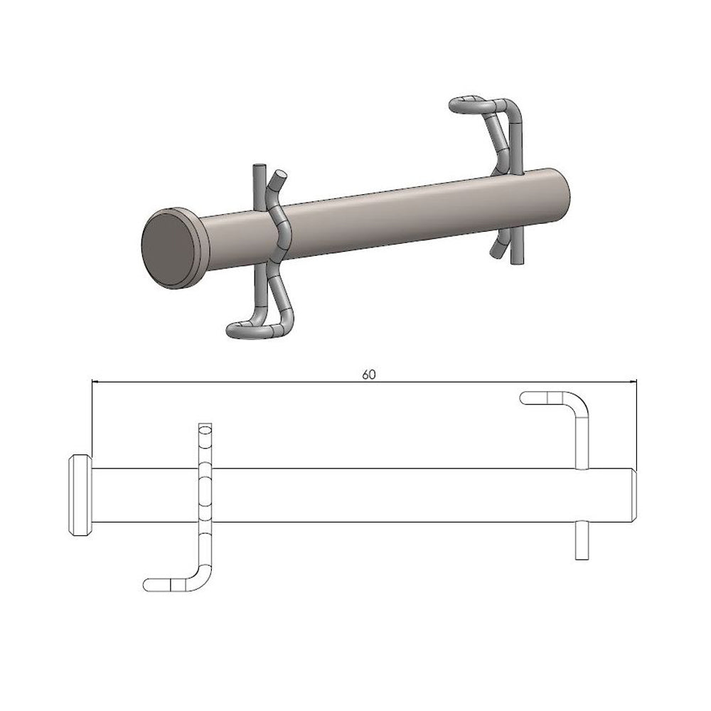 Replacement brake pad pins made of stainless steel