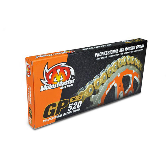 The GP Series chains offer a lightweight racing chain that is designed for the toughest conditions in professional motocross racing. Cha...