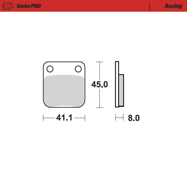 Sintered MX & Enduro brake pad for advanced riding which provides excellent stopping power in all weather conditions.