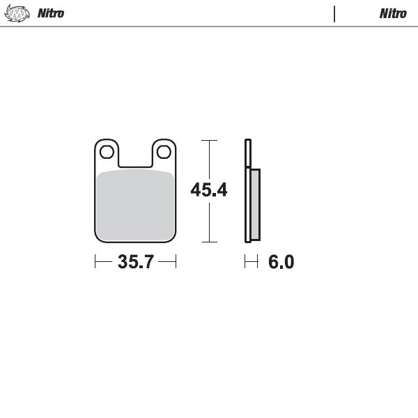 Sintered MX/Enduro brake pad for general use, an excellent long lasting all-weather performer. Also highly suitable for Enduro use.