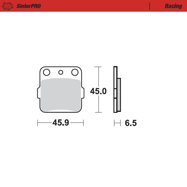 Sintered MX & Enduro brake pad for advanced riding which provides excellent stopping power in all weather conditions.