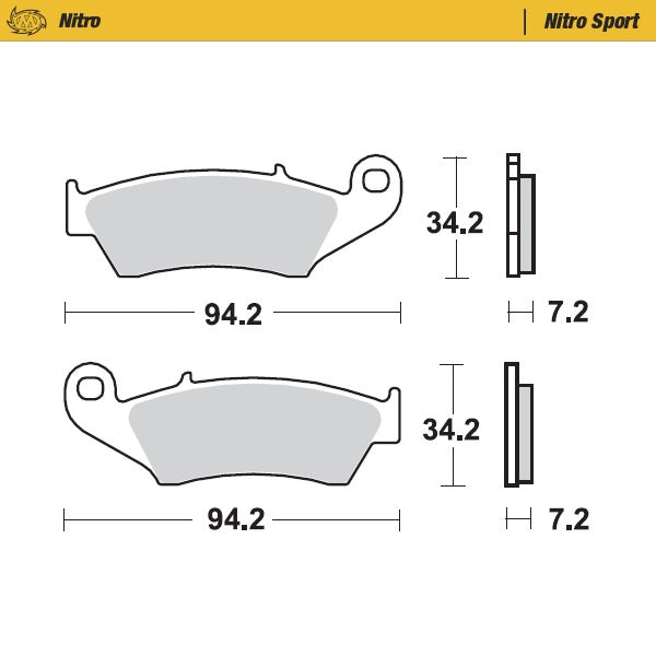 Sintered MX & Enduro brake pad for general use, the one-gradient softer compound adds more stopping power and further optimises rider fe...