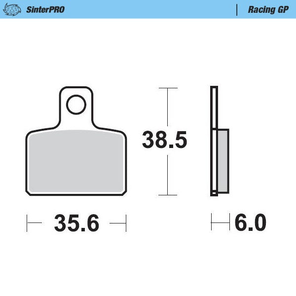 High end MX racing pad for professional use, the special sinter mix combines maximum stopping power with high temperature resistance to ...