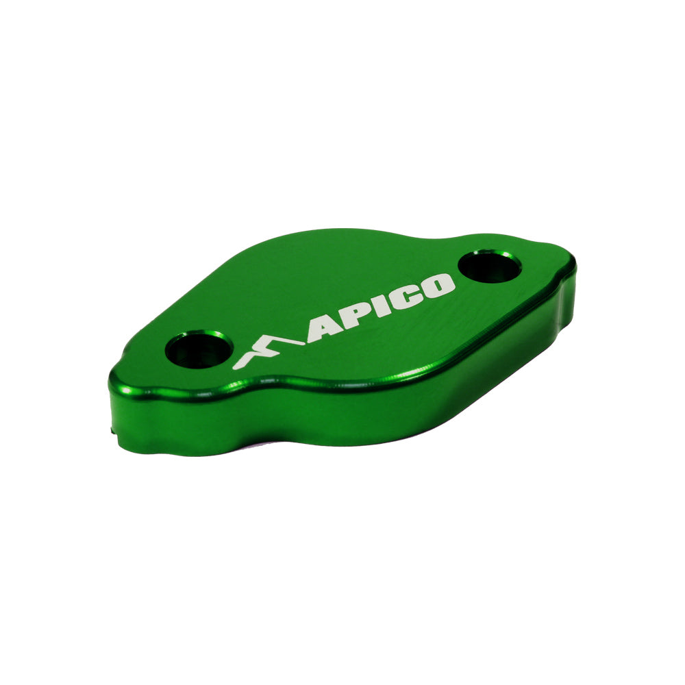 Apico Brake Cover Rear YAM/FAN/BET/TM/GAS/KAW YZ/YZF/WRF 03-25, RR10-25, EN/MX 05-25, EC/XC 18-20, KX250F/XC 2025, KX450F/XC 24-25 Green (R)