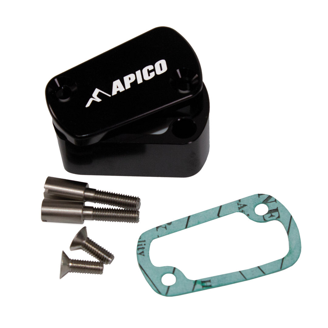 Apico Brake Cooling Extension Rear Suz/Kaw/Bet RM/RM-Z 03-24, KX03-08, KX250F/XC 04-24, KX450F/XC 06-23, Rr RACING/X-PRO 24-25  Black  (R)