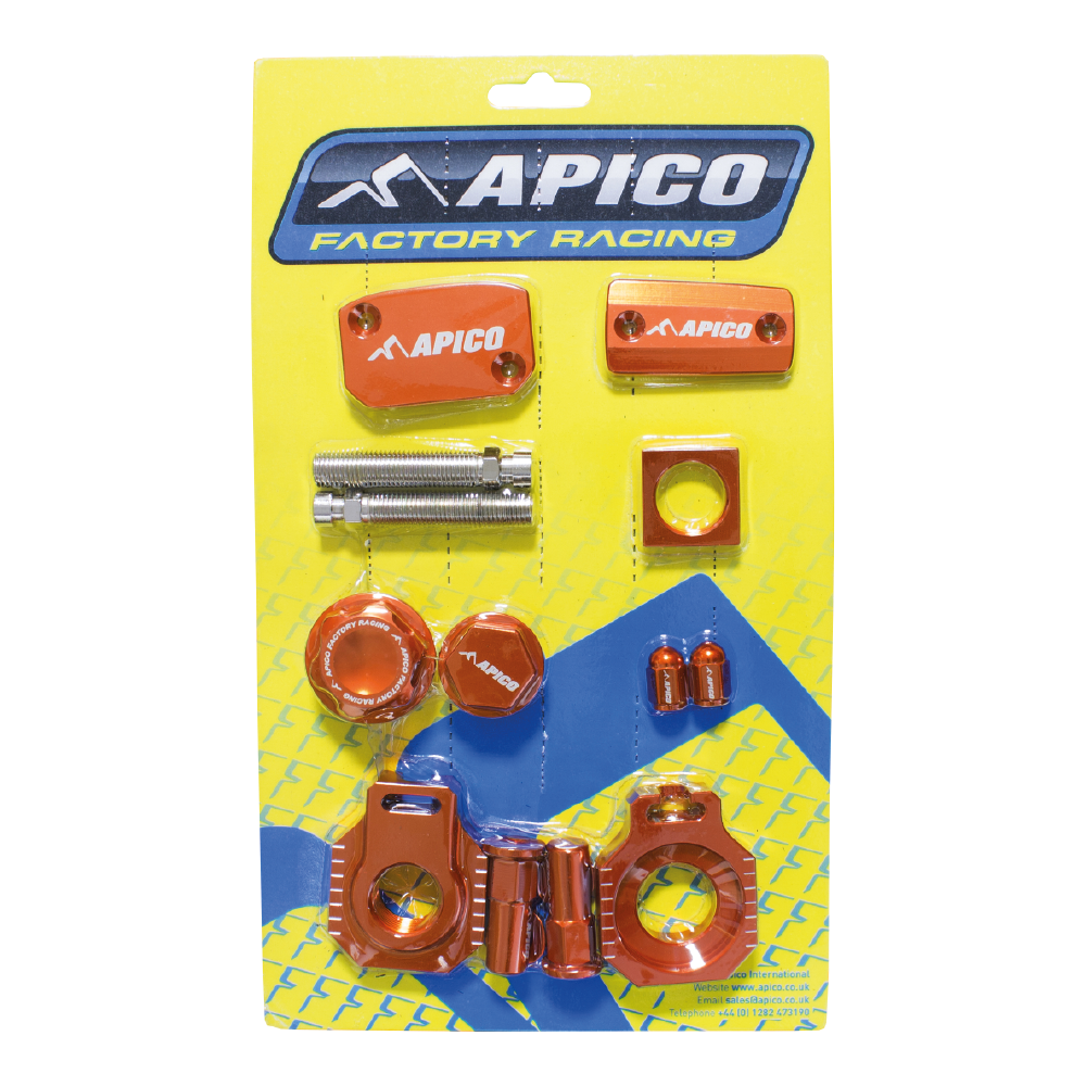 Apico Factory Bling Pack KTM/HUSKY EXC125/200 14-16, TE/TX125 14-18,  TE/FE 250-501 17-18 Ora (R) Brembo