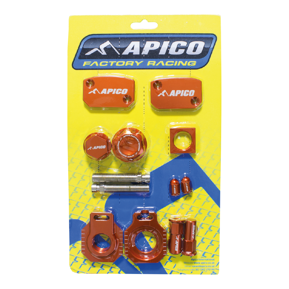 Apico Factory Bling Pack KTM/HQV/GAS Exc-Tpi 150-300 14-23, EXC-F250-500 14-23, TE/FE250-501 14-16 (R) Or