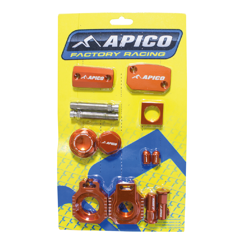 Apico Factory Bling Pack KTM SX125/150 09-12, EXC125/200 08-13, SX-F450 09-12,Xc-F 450 09 Orange
