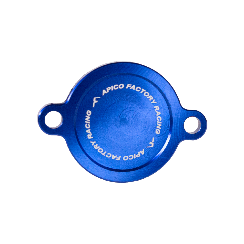 Apico Oil Filter Cover Kawasaki KX450F 16-18  Blue
