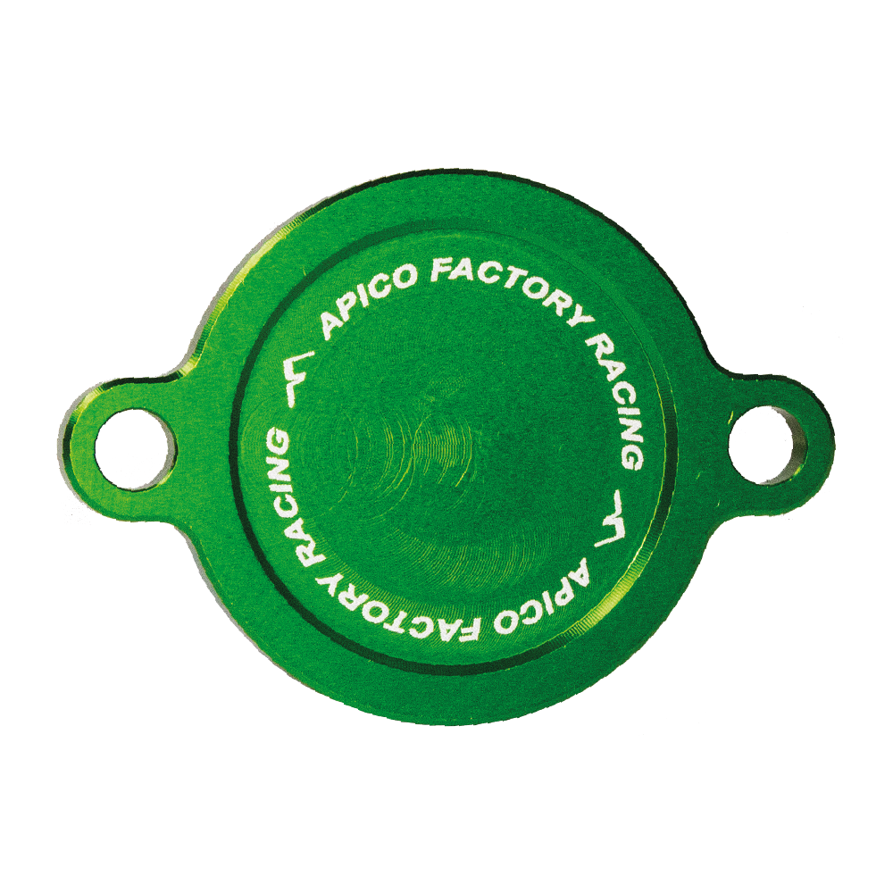 Apico Oil Filter Cover Kawasaki KX450F 16-18  Green