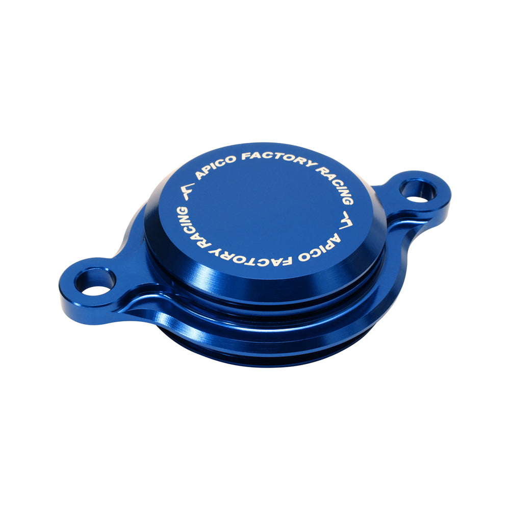Apico Oil Filter Cover Yamaha YZ250F 14-25, YZ450F 10-22, YZ250FX/WR250F 15-25, YZ450FX/WR450F 16-23 Bu (R)