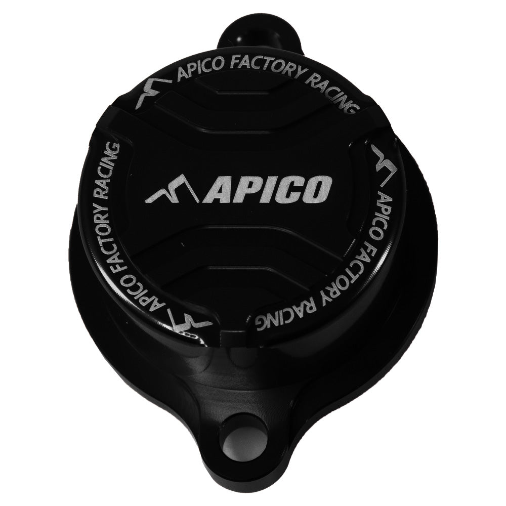 Apico Oil Filter Cover Yamaha YZ450F 23-25, YZ450FX/WR450F 24-25 Bk (R)