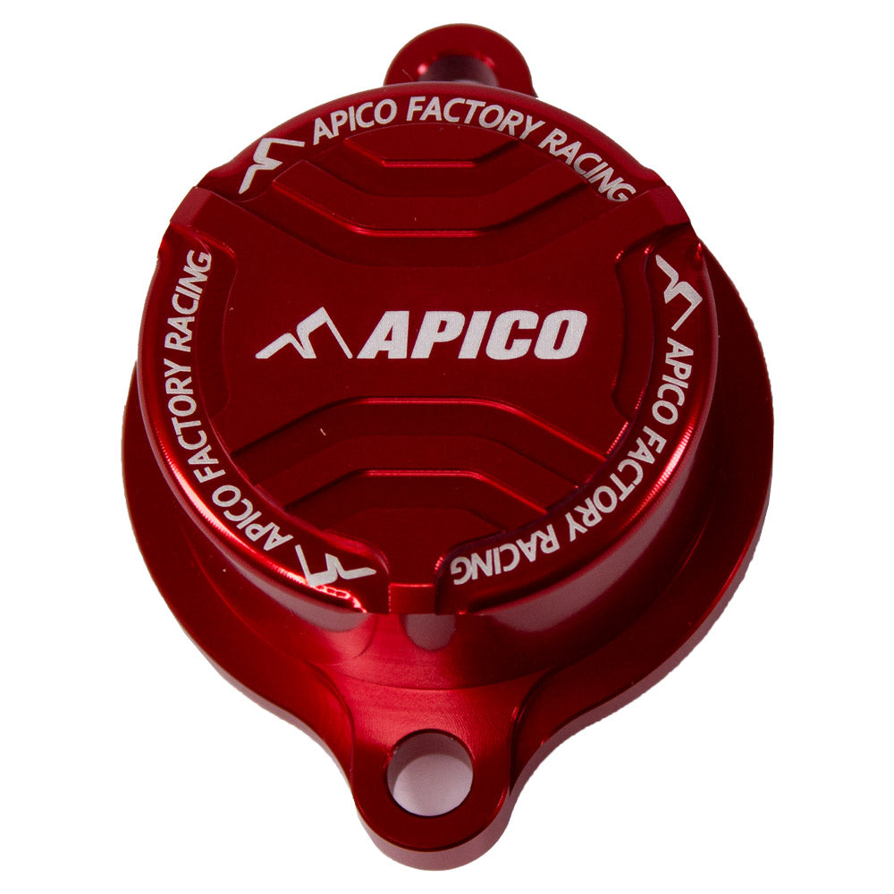 Apico Oil Filter Cover Yamaha YZ450F 23-25, YZ450FX/WR450F 24-25 Rd (R)